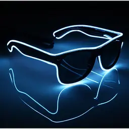 Окуляри світлодіодні Leds сонцезахисні El Neon ray white неонові