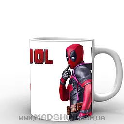 Кухоль GeekLand Deadpool на білому тлі 02.10.861 330 мл білий - мініатюра 3