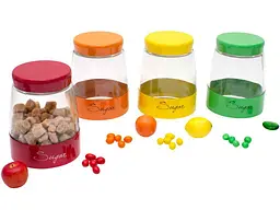 Банка BONADI 1,5л з кришкою в асортименті SUGAR 4 дизайни 279-114
