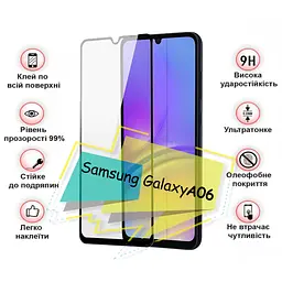 Скло захисне BeCover Samsung Galaxy A06 SM-A065 Black (713240) - мініатюра 3