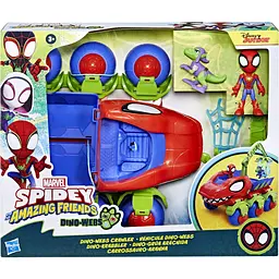 Уцінка. Набір іграшковий Hasbro Marvel Spider-Man and His Amazing Friends Транспорт Діно (F9480) - мініатюра 6