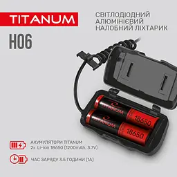 Налобний світлодіодний ліхтарик Titanum TLF-H06 800 Lm 6500 K (TLF-H06) - мініатюра 4