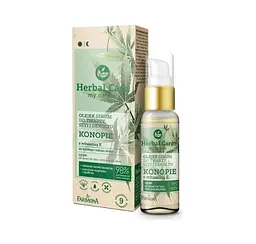 Конопляна олія-сироватка для обличчя, шиї та декольте Farmona Herbal Care 50 мл - мініатюра 2
