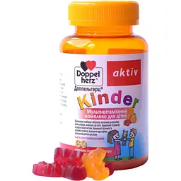 Мультивітамінний комплекс Doppelherz Aktiv Kinder зі смаком малини та апельсину 60 жувальних пастилок - мініатюра 3