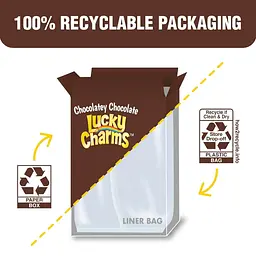 Сухий сніданок Lucky Charms Chocolatey Chocolate Cereal with Marshmallows 300г - мініатюра 7