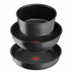 Набір посуду Tefal Ingenio Inspiration, 6 предметів, чорний (L867S604) - мініатюра 2