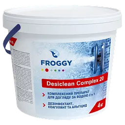 Комплексний препарат Froggy Desiclean Complex 4 кг у мультитаблетках для дезінфекції басейну