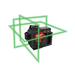 Нівелір лазерний 3D акумуляторний MILWAUKEE, M12 3PL-401C (360 градусів, зелений промінь) (зарядний пристрій С12 С, 1 акумулятор - мініатюра 2
