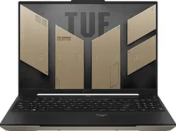 Ноутбук ASUS TUF A16 FA617NSR-N4127 16' QHD+ IPS, AMD R7-7435HS, 16GB, F512GB, AMD7600S-8, NoOS, Бежевий (90NR0JM1-M005W0)