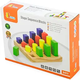 Дерев'яний сортер Viga Toys Фігури та розміри (51367) - мініатюра 2