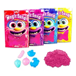 Кінетичний пісок Strateg Magic sand у пакеті 39403-8 рожевий, 0,500 кг