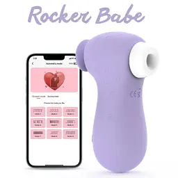 Вакуумний стимулятор клітора I’MCUM Rocker Babe з додатком для керування Рожевий (IM-KWD04017) - мініатюра 2