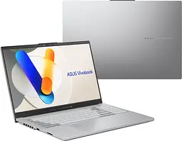 Ноутбук ASUS Vivobook Pro 15 N6506MV-MA022 15.6' 3K OLED, Intel Ultra 7 155H, 16GB, F1TB, NVD4060-8, NoOS, Сріблястий (90NB12Y2-M000Z0) - мініатюра 7