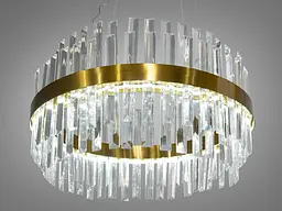 Люстра стельова LED Diasha 840/500BR 110W, 6050 лм, кришталь, для спальні та вітальні - мініатюра 2