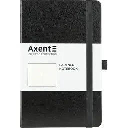 Книга записна Axent Partner 125х195 мм без лініювання 96 аркушів чорна (8307-01-A)