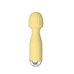 Міні вібромасажер Mini Wand Yellow - мініатюра 2