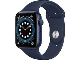 Смарт-годинник Apple Watch Series 6 GPS 44mm Blue Aluminum Case w. Deep Navy Sport B. (M00J3)