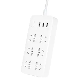 Мережний фільтр Xiaomi Power Strip 6 розеток 1.8m CXB6-1QM - мініатюра 6