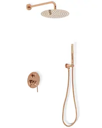 Душова система прихованого монтажу Rea Lungo rose gold + BOX REA-P4111, Теплий захід сонця - мініатюра 5