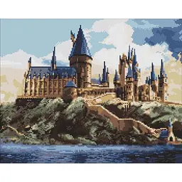 Набір з алмазною мозаїкою Harry Potter: Гоґвортс вдень Ideyka AMO20360 Різнокольоровий shop (4823104392972)