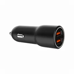 Зарядний пристрій Gembird 2xUSB QC 3.0 автомобільний адаптер чорний (TA-UC-A2QC36-CAR-01) - мініатюра 2