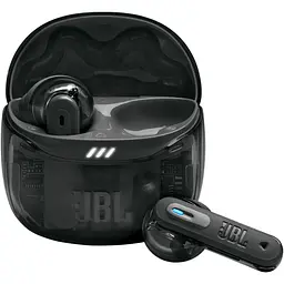 Навушники JBL TWS Tune Flex 2 Ghost Black (JBLTFLEX2GBLK) - мініатюра 1