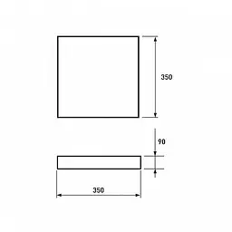 Cвітильник стельовий світлодіодний Eurolamp Smart light Crystal Square (LED-SL-50W-T16) - мініатюра 3