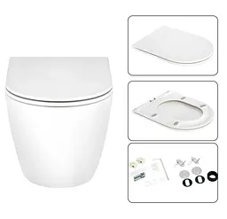 Набір Qtap Nest 4 в 1 підвісний унітаз Scorpio Ultra Quiet 520x365x365 + комплект інсталяції QT1433053EUQW45166 - мініатюра 7