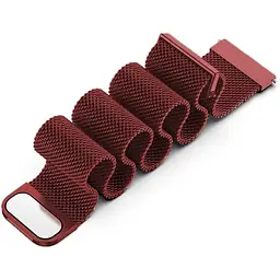 Ремінець BeCover Milanese Style для Nokia 20 mm/Withings Steel/Steel HR Red Wine (707709) - мініатюра 2