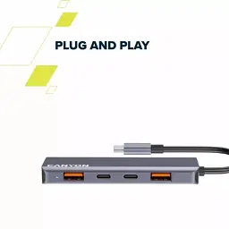 Концентратор Canyon hub DS-18 5in1 USB-C Grey (CNS-TDS18) - мініатюра 9