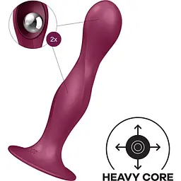 Ділдо Satisfyer Double Ball-R Dark Red Satisfyer SO8774 97509 - мініатюра 2