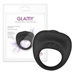 Віброкільце Glamy Vibrating Cockring, 5 см (чорний) - мініатюра 2