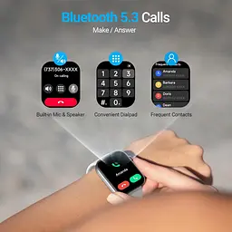 Розумний годинник Fitpolo для жінок і чоловіків, 1,99-дюймовий великий AMOLED-дисплей Фітнес-трекер з голосом AI, Bluetooth - мініатюра 5