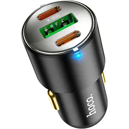 Автомобільний зарядний пристрій Hoco NZ6 PD45W USB-A+2хUSB-C Black (765185) [151276] - мініатюра 4