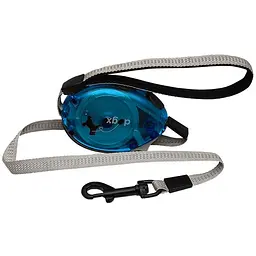 Flamingo Dogx2GO Belt Glassy S повідок рулетка для собак до 12кг світловідбиваюча стрічка 2м