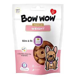 Ласощі для собак Bow wow Weight снеки при проблемах надлишкової ваги, 60 г