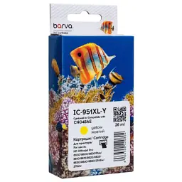 Картридж Barva HP 951XL (CN048AE/CN052AE) 1500 c, Yellow (IC-951XL-Y)