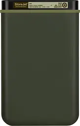 Зовнішній жорсткий диск Transcend StoreJet 2TB 25M3 Slim 2.5" USB 3.0 military green (TS2TSJ25M3G) - мініатюра 4