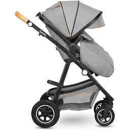 Коляска універсальна 3в1 Lionelo Amber Grey Stone, сіра (LO-AMBER GREY STONE (3in1)) - мініатюра 2