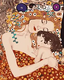 Картина за номерами "Мати та дитина ©Густав Клімт" Ideyka KHO4848 40х50 см
