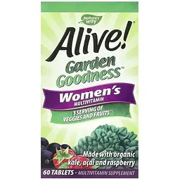 Мультивітаміни для жінок Nature's Way Alive ! Women's Multivitamin 60 таблеток - мініатюра 2