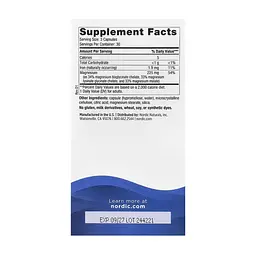 Магній Nordic Naturals - 90 капсул, для м’язів і нервової системи - мініатюра 2