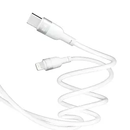 Кабель для заряджання та обміну даними USB Yoki YK-SI50 SILICONE Series Type-C to Lightning 30W 3A/10V 1.2 м Білий - мініатюра 8