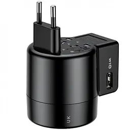 Мережевий зарядний пристрій Baseus Rotation Type Universal Charger ACCHZ-01 Black