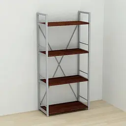 Етажерка 4/60 Ferrum-decor Серії Коннект 120x60x28 сірий ДСП Венге 16мм (FRD-105544)