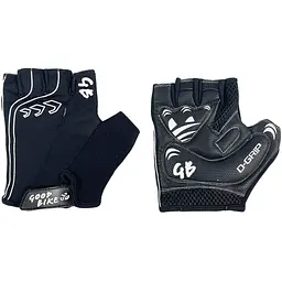 Велорукавиці Good Bike D-Grip короткий палець розмір M чорні (94505Black-IS) - мініатюра 2