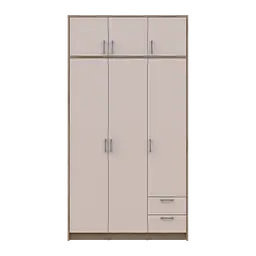 Антресоль Doros Ронді Дуб Артізан/Кашемір 3 ДСП 121х52х41 (80737823) - мініатюра 4