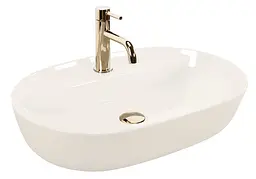 Умивальник Rea Aura накладний 61x41 см ecru shiny REA-U4589