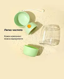 Пляшка-поїлка для тварин Semi Pets Feeder 400 мл + 185 мл 2 відділення, Green - мініатюра 2