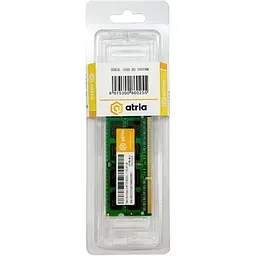 Модуль пам'яті ATRIA DDR3 8GB 1600MHz sodimm 1.35V UAT31600CL11SLK1/8 (UAT31600CL11SLK1/8) - мініатюра 3